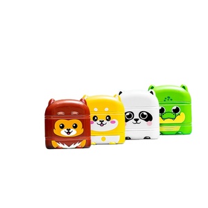 Tampon nominatif double pour enfants, logo personnalisé, pré-encré, encre blanche et noire, tampon nominatif pour vêtements d'enfants - Product Image 1