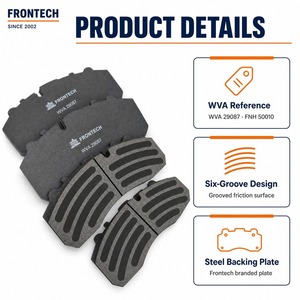 Plaquettes de frein en céramique carbone résistantes aux hautes températures pour bus, autocars et véhicules de transport urbain - Product Image 4