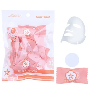 Lameila Custom Skin Care Cold Compress Mask 20pcs High Quality Diy Compressed Facial Mask Sheet Cotton Face Mask D0851