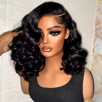 Perruque Loose Deep Wave pour femmes noires, cheveux humains, lace front HD 13x6, sans colle, pré-épilée, baby hair, ligne de cheveux naturelle, soyeuse, longue, nouvelle collection