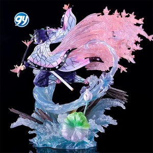 Demoned Slayer GK Kocho <span class=keywords><strong>Shinobu</strong></span> Casa de fantasía doble <span class=keywords><strong>cabeza</strong></span> esculpe escena estatua modelo Anime decoración en caja coleccionable - Product Image 3