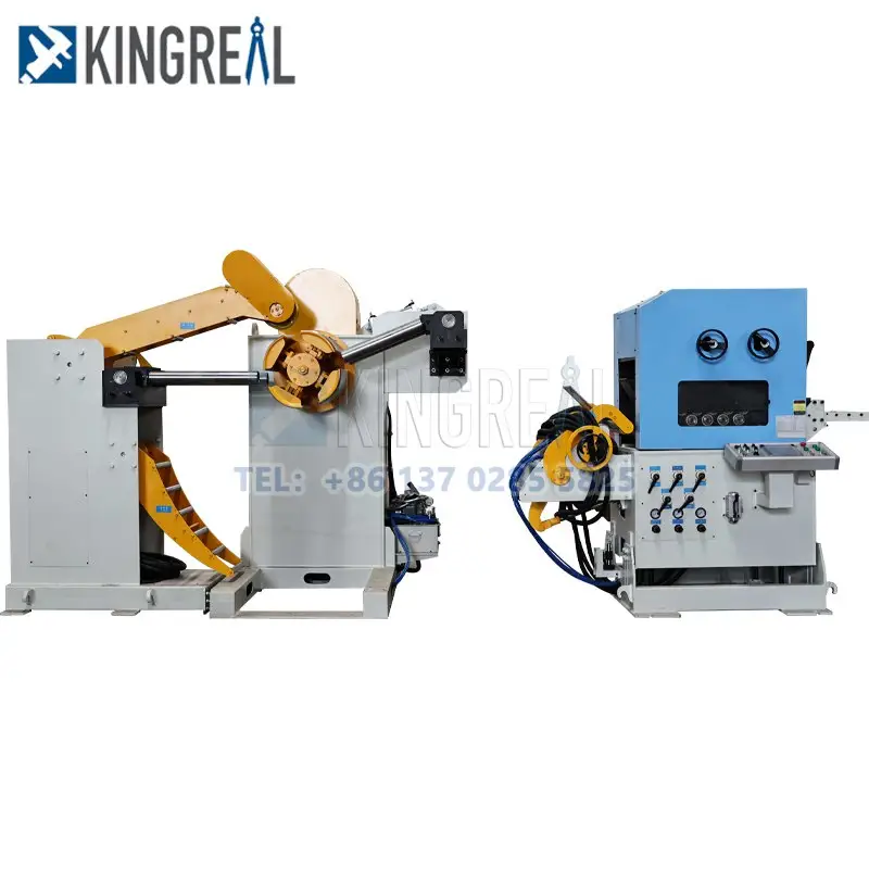 3 in 1 Metall Decoiler Glätte isen Servo Feeder kombinierte Maschine für Deckenplatten Metall bearbeitungs geräte zum Verkauf