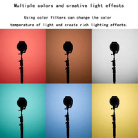 Diffuseur de lumière douce en tissu 7" (180mm) 6 couleurs pour réflecteur standard Bowens, grille nid d'abeille