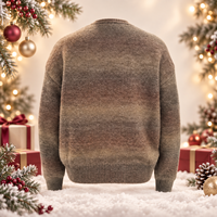 Pull en maille pour homme, 350 GSM, poids moyen, doux et chaud, tendance, pour femme, automne-hiver, usage quotidien décontracté