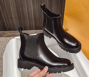 <span class=keywords><strong>Stivali</strong></span> piatti scarpe da <span class=keywords><strong>Donna</strong></span> scarpe in vera pelle <span class=keywords><strong>stivali</strong></span> da <span class=keywords><strong>Donna</strong></span> stivaletti alla caviglia Scarp <span class=keywords><strong>Donna</strong></span> scarpe eleganti Vintage ragazze - Product Image 6