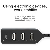 Hub USB portable haute vitesse 4 ports, adaptateur USB mini pour PC, ordinateur portable, ordinateur Windows, accessoires Mac