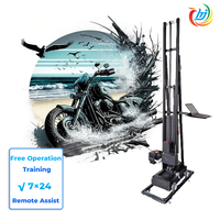Alta velocidad de aluminio con cabezales de impresión DX7 I1600 Máquina de impresión de pared vertical 3D