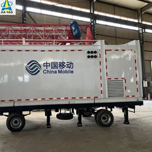 19M 20M Bò BTS Di Động Trailer Thép Tam Giác Điện Giám Sát Kính Viễn Thông Viễn Thông Tháp Mast