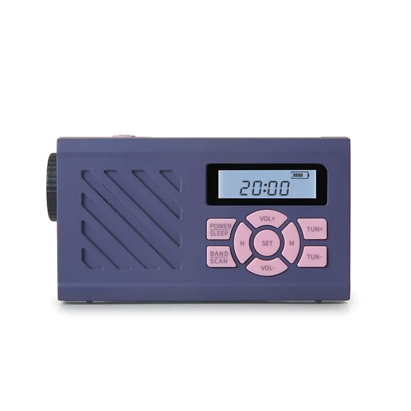 Stasiun Radio FM, perlengkapan siaran FM Mini Digital, headphone Stereo saku kecil desain Radio AM FM portabel