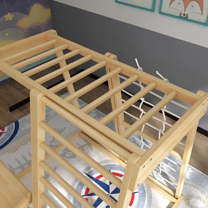 เตียงไม้สำหรับเด็กเล่นกิจกรรมกลางแจ้งในยิมกรอบไม้สำหรับเด็ก - Product Image 6