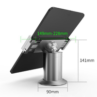 Support de tablette réglable en alliage d'aluminium pour tablettes de 12 pouces et moins, support de tablette extensible à pince pour bureau