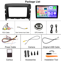 Podofo 9 ''Android Car Stereo 4 + 64G sans fil Carplay Android Auto pour Mitsubishi Eclipse Cross 2018-2020 IPS DSP GPS RDS WIFI