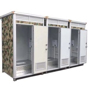 托普雷营地预制厕所厕所模块化浴室公共预制小屋贵宾移动厕所淋浴房铝便携式厕所 - Product Image 6