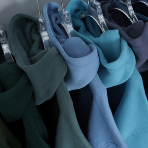 Áo hoodie nam chất liệu cotton cao cấp in kỹ thuật số DTG, logo tùy chỉnh, 350 gsm, kiểu dáng rộng thùng thình, tay áo trễ vai, phong cách thường ngày - Product Image 1