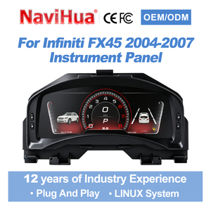 NaviHua รุ่นใหม่ อัปเกรดสำหรับ Infiniti FX45 ปี 2003-2007 ระบบ Linux สำหรับรถยนต์ รองรับ Carplay มาตรวัดความเร็วอัตโนมัติ จอแสดงผลดิจิตอล LCD สำหรับรถยนต์ - Product Image 1