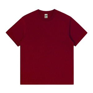 7A Antibacterial Cotton Men's Oversized Solid Color Short Sleeve T-Shirt Loose Fit Heavyweight Daily Wear - Product Image 3