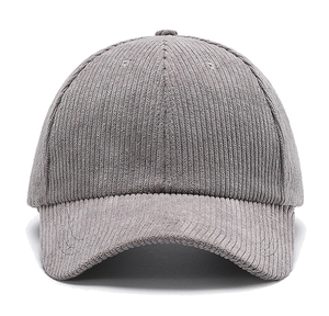 Gorra de béisbol de pana ajustable con logo personalizado, estilo vintage, de perfil bajo, unisex, para exteriores, lisa, de 6 paneles, venta al por mayor - Product Image 2