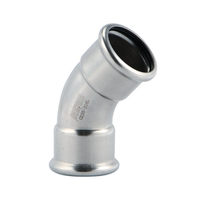 China Fittingen Loodgietersmateriaal Buis Connector En10312 Roestvrij Staal Ss304 Ss 316 <span class=keywords><strong>M</strong></span> Profiel Pers Pijpfitting - Product Image 5