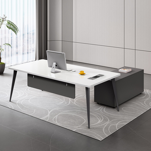 Mesa de Recepción de Oficina Modular en Forma de L de Madera Moderna y Lujosa de Primera Calidad para Uso Comercial - Product Image 3