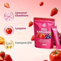 Poudre de collagène OEM multi-L-Glutamine et vitamines, peptide rose, pour améliorer la santé de la peau et des articulations, soutenir des os plus forts