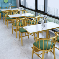 Canapé de restaurant, banquette, table de café, table à manger en acier inoxydable, mobilier commercial moderne, écologique et durable