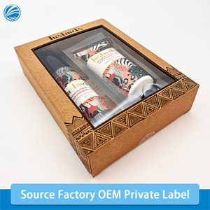 Juego de regalo de cuidado corporal orgánico de etiqueta privada Loción corporal caliente natural y niebla corporal con fragancia de fruta y para uso personal - Product Image 2