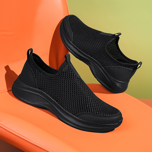 Chaussures de sport pour hommes grande taille, respirantes, en maille, semelle EVA légère, souples, pour la course et la marche printemps-été - Product Image 2