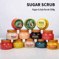 Gommage Corporel Doux au Sucre et au Sel Exfoliant Peau de Poulet Blanchissant Réparateur Après-Soleil Nettoyage en Profondeur Pot 350g