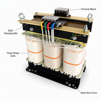 Transformateur triphasé élévateur carré 208V 380V 10kVA, convertisseur de puissance industriel ; Performance stable