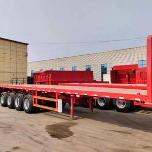 Semirremolque de Plataforma de 2 Ejes para Transporte de Contenedores, Directo de Fábrica, Carga de 40 Toneladas |   Remolque de Carga Pesada para Exportación a Sierra Leona - Product Image 4