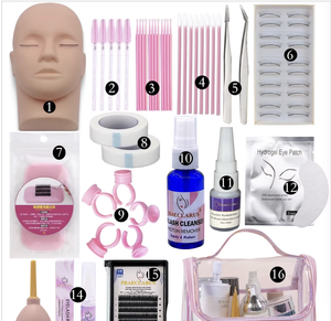 Hot bán chuyên nghiệp Starter đào tạo lông mi khối lượng fan Lash Set handmade lông mi mở rộng bộ dụng cụ toold cho trang điểm - Product Image 4