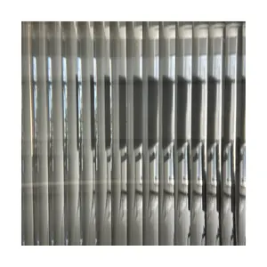 AT-C004/006/008 3D pattern reeded fluted glass film PET material office home decorative privacy protection window film