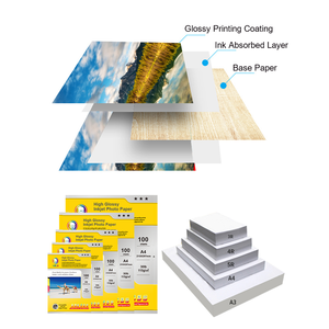 Papier <span class=keywords><strong>photo</strong></span> jet d'encre brillant simple face MR.R 210x297mm avec 100 feuilles par paquet 115gsm 30LB - Product Image 5