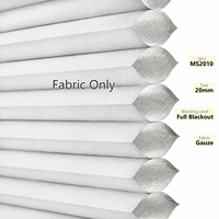 Tissu pour stores alvéolaires occultants complets en non-tissé spunlace imperméable blanc 20 mm sur mesure