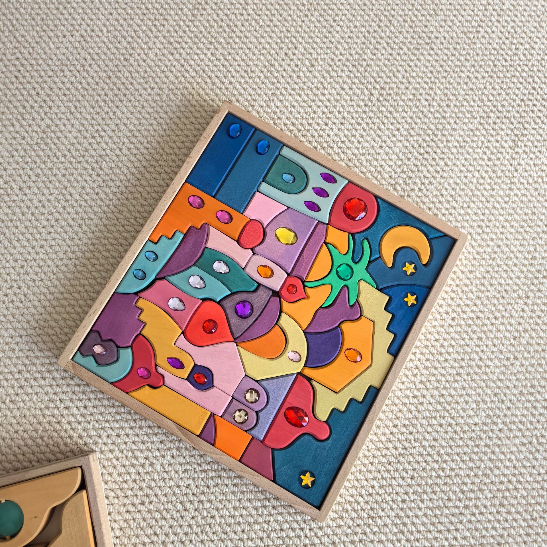 Basswood batik oriental charm