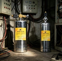 Dispositif d'extinction d'incendie en acier inoxydable à base de perfluorohexanon Novec 1230, agent nettoyant haute efficacité pour armoire de stockage d'énergie