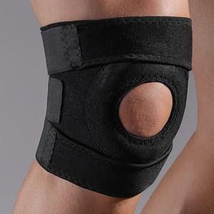Rodillera deportiva de neopreno, soporte flexible y transpirable negro para levantamiento de pesas, ciclismo, correr, Fitness, Unisex - Product Image 5