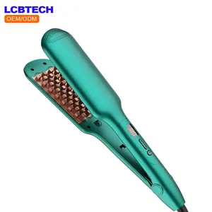 Ceramic Professional Hair Curling Roller Hot Grid Splint Flat Iron Wave Fluffy Hair Tin Foil Ironing Electric Curling Iron