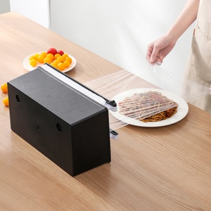 Distributeur de film alimentaire magnétique flexible en plastique avec coupeur coulissant, nouveau design, rechargeable, pour réfrigérateur - Product Image 6