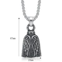 YK bonne chance protéger le cavalier cadeau Halo ailes d'ange moto gardien Gremlin Bell