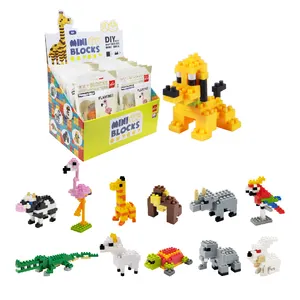 Chine jouets en plastique jouets éducatifs pour enfants loisirs créatifs briques 24 pcs/box mini animal blocs ensembles
