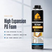 Mousse de polyuréthane monocomposant expansive pour le calfeutrage des interstices, mousse isolante en spray pour les cadres de fenêtres et de portes