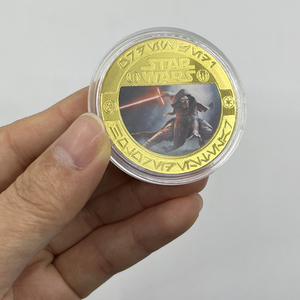 5 designs métal film <span class=keywords><strong>starwars</strong></span> souvenir à collectionner pièce plaquée or 24k en stock - Product Image 5