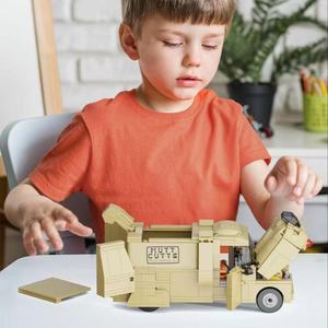 Ensemble de blocs de construction Mutt Cutts Dumb's Dog Cart, 499 pièces, modèle de véhicule de film créatif, jouet éducatif à assembler pour enfants et collectionneurs - Product Image 5