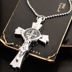 Portachiavi Personalizzato in Lega di Zinco Impermeabile con Incisione Laser a Croce Cristiana per Uomo a Prezzo di Fabbrica - Product Image 1