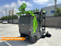 Nouvelle balayeuse de voirie électrique D20 48V 150Ah sans entretien, moteur AC 2000W, 20 km/h, machine industrielle de balayage de rue