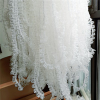 Ruban à franges de broderie en maille blanche et noire de 2CM de large, plis élastiques, garniture à volants, Applique en dentelle, col de robe, poignets, bricolage, couture
