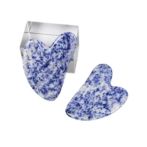 Wholesale New Fashion Lapis Lazuli Stone Gua Sha Blue Jade Gua Sha Massage