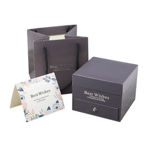 Customize Logo Flower Jewelry <b>Box</b> Necklace Ring <b>Earring</b> Gift <b>Box</b> Bracelet Drawer <b>Box</b> - Product Image 1