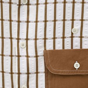 <span class=keywords><strong>Chemise</strong></span> à <span class=keywords><strong>poches</strong></span> à carreaux pour hommes <span class=keywords><strong>Chemise</strong></span> décontractée en coton à manches moyennes <span class=keywords><strong>Chemise</strong></span> d'été à manches courtes pour hommes - Product Image 5